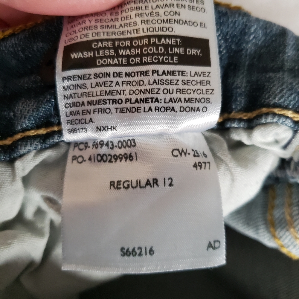 Levi's boys size 12 regular classic med wash jeans - Picture 8 of 13